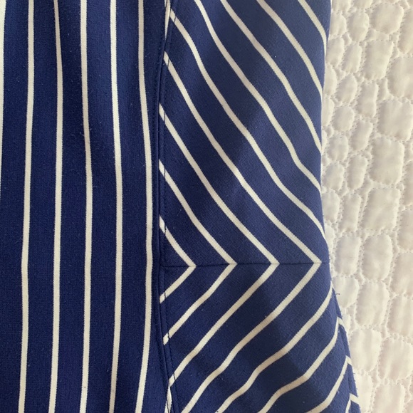 Blue and White Striped Dress - Picture 6 of 6